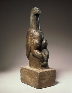 石けん石の鳥の彫刻、ジンバブエ、13〜15世紀（ステアタイト）